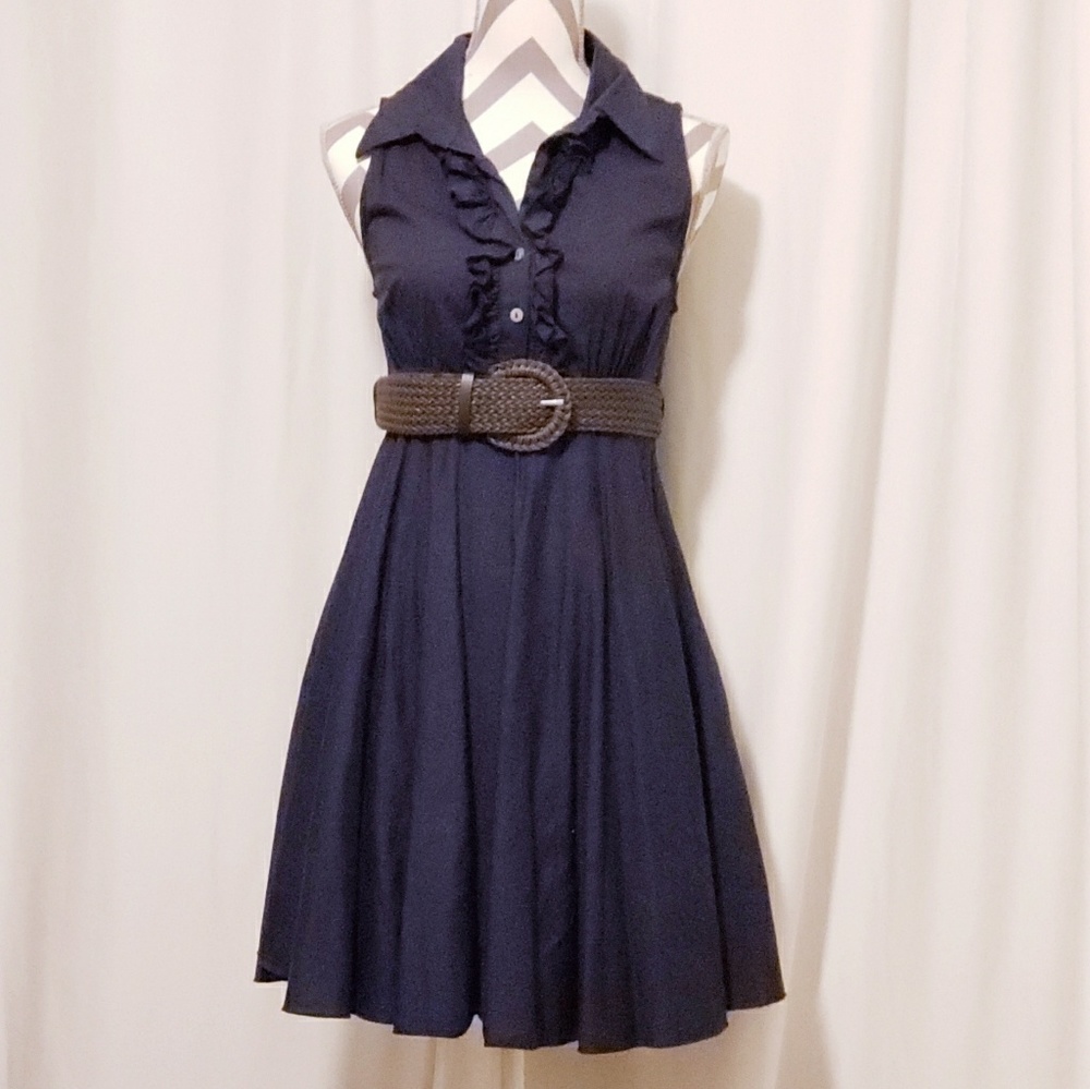 Blue Shirt Dress